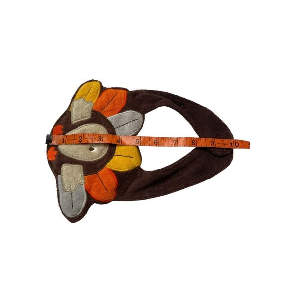 Carter's Gobble Baby One Size Thanksgiving Baby Bodysuit Brown Turkey Bib Set - Picture 9 of 10